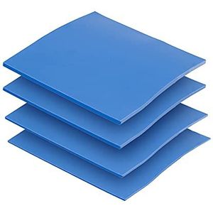 OwlTree Thermo-pad, 100 x 100 mm, 0,5 mm, 1 mm, 1,5 mm, 2 mm, zeer efficiënte warmtegeleiding, 6,0 W/mK, hittebestendige siliconen thermische pads voor laptop, koellichaam, CPU, GPU, SSD, IC
