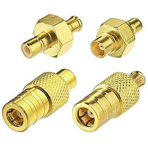 Eightwood DAB-antenneadapter MCX naar SMB Kit 4 autoradio antenne compatibel voor DAB-radioantenne RF-kabel