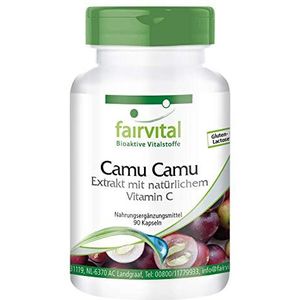 Fairvital | Camu Camu capsules - HOOG GEDOSEERD - natuurlijke vitamine C - VEGAN - 90 capsules