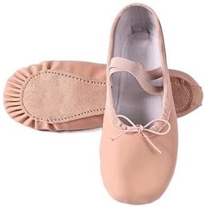 Ballet Schoenen Vrouwen Ballet Slippers voor Vrouw Danseuse PU Lederen Professionele Dansers voor Meisjes Kinderen Zachte Zool Kinderen Peuter Dansschoenen 25, Lace Up Volledige Zool, 33 EU