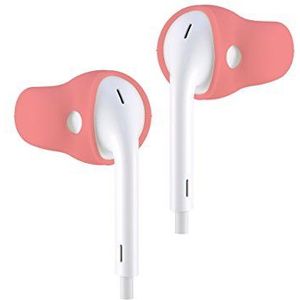 ACOUS Design Purest oordopjes compatibel met Apple AirPods en EarPods oordopjes (roze rood)