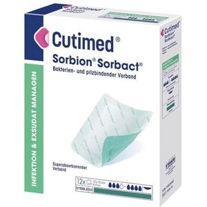 Cutimed Sorbion Sorbact wondkussen 10 x 10 cm