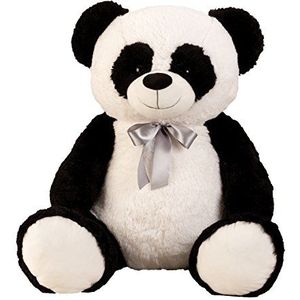 Lifestyle & More Grote pandabeer XXL 100 cm grote pluche beer knuffel panda fluweelzacht - om van te houden