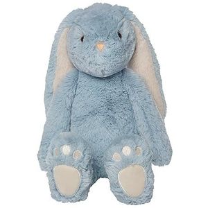 Manhattan Toy River The Blue & Light Apricot Snuggle Bunnies 12"" Stuffed Animal with Embroidered Accents