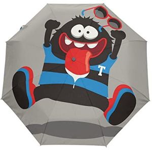 Dier schattig cartoon baby paraplu winddicht automatisch opvouwbare paraplu's automatisch open sluiten voor mannen vrouwen kinderen