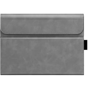 Flip Cover PU Leather Case Geschikt for Microsoft Surface Pro 9 8 7 7Plus 6 5 4 Tablet Sleeve stand Case (Color : Gray, Size : For Surface Pro 8)
