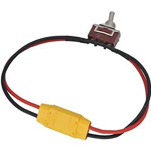accessori per droni Grote Stroom Hoge Belasting Schakelaar for XT60 XT90 T-Plug 14AWG 15A Power ON/OFF Toggle for RC Vliegtuig ESC Motor EBike Verbindingsschakelaar (Color : For XT90 Connector)
