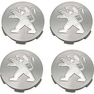 Naafdop 4 Stuks 60 MM Voor Peugeot 3008 307 408 308S 508L 4008 Auto Wiel Center Naafdop Auto Styling Velgen Cover Badge Embleem Sticker Wielnaafdoppen,A