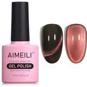 AIMEILI Hema Free Cat Eye Gel Nagellak UV LED Gellack Soak Off Vegan Cruelty-Free Gel Polish 10ml (748)