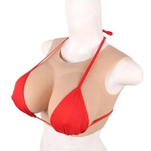 Color 1,B Style 1,XZZXQNB Ultrarealistische siliconen borstplaat met ronde kraag, cup C-E, nepborsten voor crossdressers, transgender mastectomie