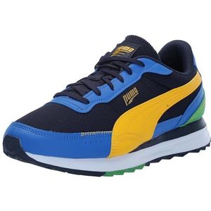 PUMA Heren Road Rider Sneaker, Navy-Yellow Sizzle, 10.5 UK, Puma Navy Geel Sizzle, 45 EU