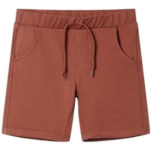 Kindershorts met trekkoord 128 bruin, kinderkleding, meisjeskleding, leuke kinderkleding, jongenskleding, kinderbroek, kinderkleding meisjes
