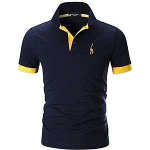 STTLZMC HEREN Casual Korte mouw Polos Tennis Golf Klassieke Polo Shirts S-5XL,Blauw,M