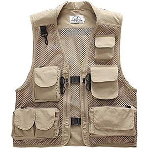 Outdoor vest Zomer visvest Super licht ademend mesh vest voor fotografie en wandelen Mutil tas dames heren