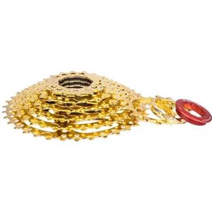 MAYANGYANG Snelheidscassette MTB Racefiets Gouden Cassette 8/9/10/11 Speed Freewheel Fietsonderdelen Mountain Golden 8v 9v 10v 11v Vliegwiel Fietscassette (11S 11-25T Goud)