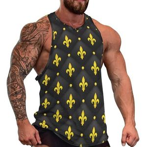 Gewatteerde Luxe Achtergrond Mannen Tank Top Grafische Mouwloze Bodybuilding Tees Casual Strand T-Shirt Grappige Gym Spier