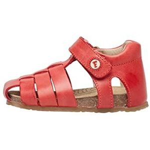Falcotto ALBY-halfgesloten leren sandalen, Rood, 25 EU
