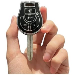 Autosleutelhangerafdekking TPU Autosleutel Case Cover Shell Fob Houder Tas Voor Juke Voor Maxima Voor Pathfinder Voor Rogue Voor Sentra Voor Versa Voor Maart Sleutel Shell(Schwarz)