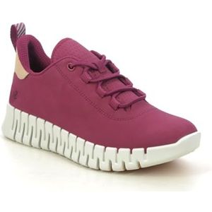 ECCO Gruuv W Retro Blue Powder Sneakers voor dames, rood pruimenpoeder, 43.5 EU