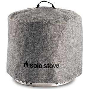 Solo Stove Bonfire-beschermhoes. Accessoire voor de Bonfire-vuurkorf. Waterdicht, PVC-gecoat polyester met binnensteun van aluminium stutten, ⌀ 56 cm, hoogte 40,6 cm. Kleur: Grijs