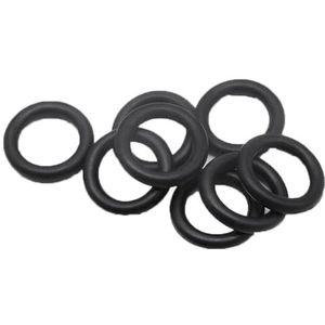 Rubberen sluitringen afdichting, isolerende O-ringen, voor snelle reparatie, zwart, buitendiameter 80 mm, binnendiameter 73 mm, Cs 3,5 mm, 10 stuks