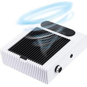 Nagelstofverzamelaar, krachtige nagelverzamelaar, nagelzuiger met filter, nagelventilator voor manicuresalon en thuisgebruik, manicure-stofverzamelaar, wit