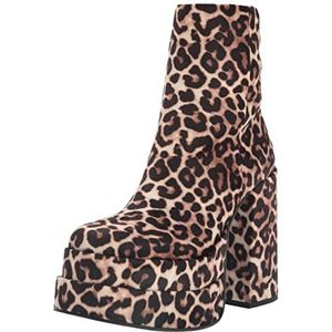 Steve Madden Women's Cobra Fashion Boot, Leopard Velvet, 8