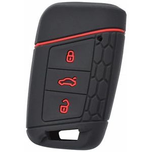 Sleutelbehuizing Siliconen Afstandsbediening Autosleutelhoes Voor PASSAT B8 Voor Kodiaq Voor Superb A7 Autosleutelloze Fob Shell Houder Beschermer 2015 Autosleutelhoesje