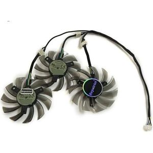 3 stuks/set HD7970 GPU grafische ventilator voor GIGABYTE GV-R797OC-3GD HD 7970 videokaartkoeling