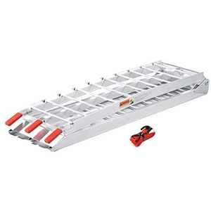 Oprijplaat aluminium opvouwbaar – 226 cm 340 kg – motoroprijplaat oprijsteun oprijplank