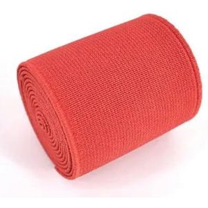 cm geïmporteerde rubberen band, kleur elastische band, dubbelzijdig en dik elastiek kleding naaien accessoires-rood