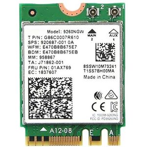 HighZer0 Electronics AC 9260 802.11ac M.2 Bluetooth 5.1 Legacy Network Card | WiFi 5 up to 1.73Gbps, MU-MIMO | Compatible with Intel, AMD, Linux & Windows 10/11 | 9260NGW WiFi Adapter