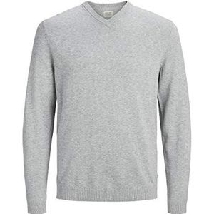 JACK & JONES Jjebasic gebreide trui met V-hals en Noos