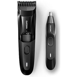 MANSCAPED® The Face Grooming Duo Bevat: The Beard Hedger® premium precisiebaardtrimmer en The Weed Whacker® 2.0 neus- en oorhaartrimmer