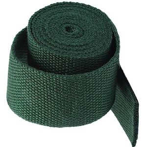 DQZRTUECA Polyester katoenen band, veelkleurig, verschillende breedtes, 5 yards(Dark Green,20 mm)