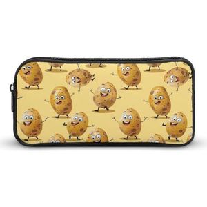 Cartoon Aardappel Etui Leuke Pen Pouch Cosmetische Tas Pecil Box Organizer voor Reizen Kantoor