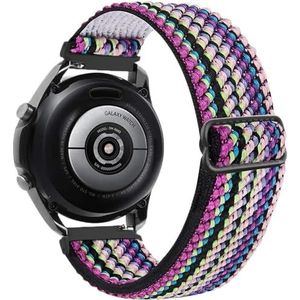 20mm 22mm Nylon Band for Garmin Vivoactive 4 3 HR Band Horloge Venu 2 SQ Forerunner 645 elastische Polsband Armband Fenix ​​6 5 Pro (Color : Bohemia purple, Size : 22mm)