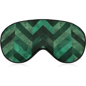 Met smaragdgroen slaapmasker, lichtblokkerend oogmasker, comfortabel en zacht, oogbedekking met elastiek, geschikt voor mannen en vrouwen, geschikt voor reizen en slapen