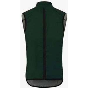 YGLEEULI Fietsjack Heren Heren Mouwloos Rijden Winddicht Waterdichte Regenjas Bike Mesh Shirt Fiets Vest (Donkergroen, XXXL)
