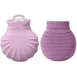 DieffematicRSD Warmwaterkruik Warmwaterzak Effen Kleur Creatieve Leuke Mini Handwarmer Tas Dikke Seal Ontwerp Multifunctionele Mini Warmwaterkruik (Color : Purple)
