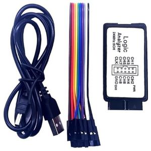 1 pc Logic Analyzer 24 MHz Logic Analyzer Apparaat USB Logic Analyzer Apparaat Set Mini Digital Pocket Size 8 Kanaal Ingangsgeheugen 24 MHz