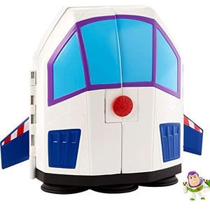 Mattel GCY87 - Disney Pixar Toy Story 4 Minis Buzz Lightyear kerstfiguren speelset transportkoffer met handgreep, speelgoed vanaf 3 jaar