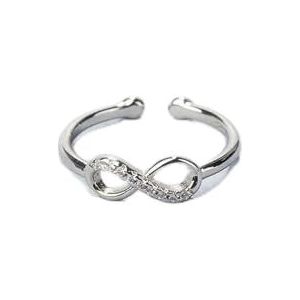 925 Sterling Zilver 8 Vorm Zirkoon Ringen Voor Vrouwen Luxe Kwaliteit Sieraden Kerst Accessoires Sieraden-Resizable
