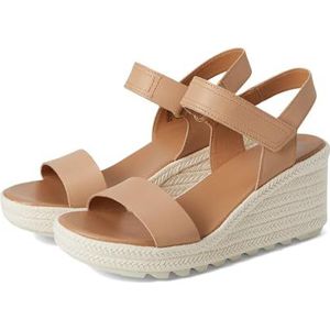 Sorel Cameron Wedge Sandaal, sleehak voor dames, Honest Beige Gips, 42 EU, Honest beige krijt, 42 EU