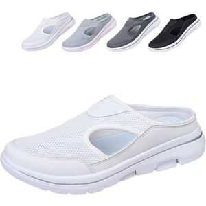 Elsvia Orthopedic Shoes For Men,Meaboots Sports Sandals For Men,Comfort Breathable Support Sports Sandals (48,White)