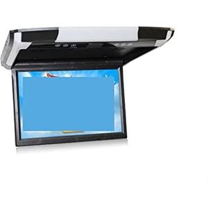 Draagbare Auto TV Hoofdsteun Monitor Tablet, 12.1 Inch Auto Video Speelt Auto Plafond TV Dakmontage Display Multimedia Auto Monitor HD Lcd-scherm MP5 Speaker Link met HD Scherm(Black Car Monitor)