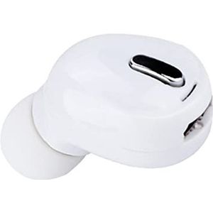 mini onzichtbare enkele bluetooth 5.0 oordopjes, draadloze hoofdtelefoon universele sport oortelefoon auto headset, voor smartphones, voor autorijden/zakelijk/kantoor(wit)