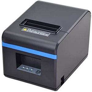 Mini-labelprinter 80mm kassabonprinter USB/Bluetoot/LAN-poort Printer for Pos/Supermarkt for Anroid IOS Kantoor artikelen (Color : XP-N160II BLUETOOTH, Plug Type : EU plug)