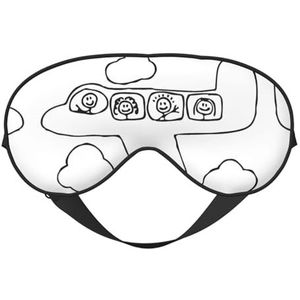 Vliegtuig Vliegen Slaap Eye Mas Bijgewerkt Ontwerp Licht Blokkerende Night Eye Blinder Mannen Vrouwen Shift Werk Reizen