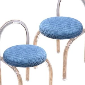 HXOUTGKP Rekbare en wasbare ronde stoelhoezen met elastische band, voor diameters 28-35 cm, 36-45 cm, Q5/2 stuks, 36-45 cm
